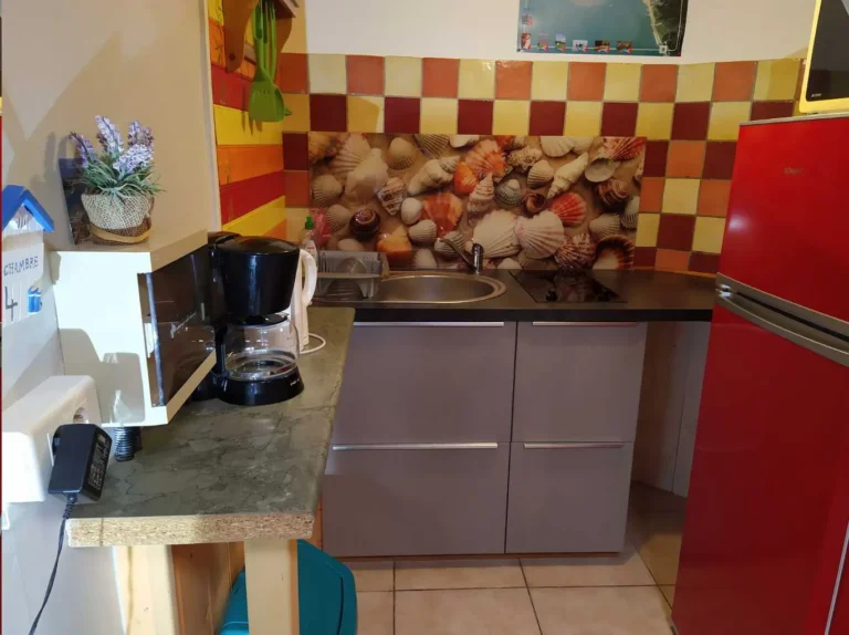 Les petites cabanes aux Mathes - coin cuisine